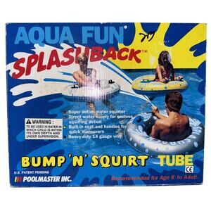 NIB 1989 Poolmaster Bump N Squirt Inflatable Pool Tube Swim Toy Float Adult Kids